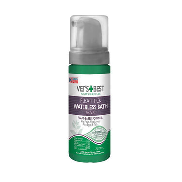 Vet’s Best Flea and Tick Waterless Bath Foam for Cats 5oz